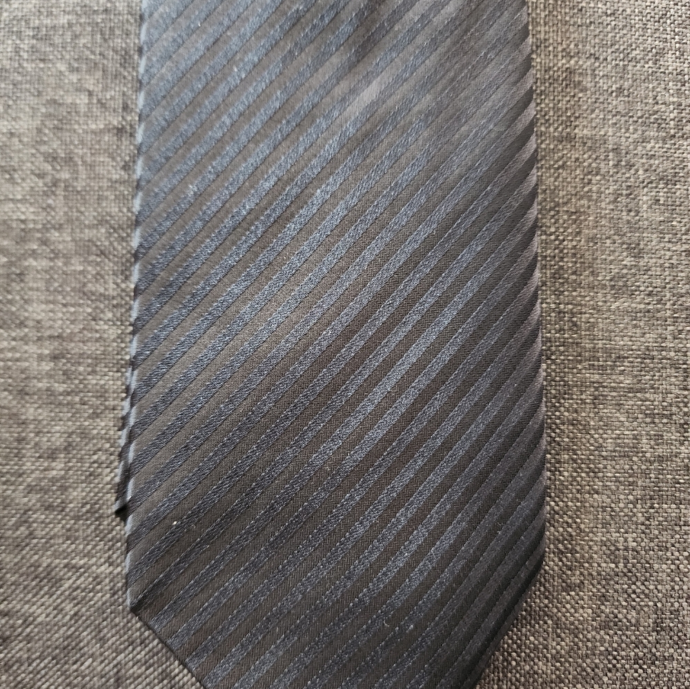 Hugo Boss Black Striped Tie 3 inches in Width
